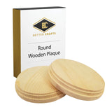 Round Wooden Plaques for Crafts, Natural Pine Unfinished Wood Plaque, Great Wood Base for DIY Craft Projects & Home Decoration