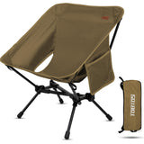 TOBTOS Portable Camping Chair, Support up to 330 LBS, Lightweight Folding Backpacking Chair for Outdoor Camp, Travel, Beach, Pic