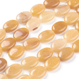 Fashewelry 20pcs Natural Topaz Jadehyst Gemstone Beads Flat Oval Healing Crystal Loose Stone Beads 18x13mm for Jewelry Necklace