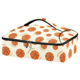 SyXIOP Insulated Casserole Carrier Bag Basketball Sports Game Seamless