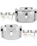 cciyu 18B4861 18B4860 Front Left & Right Disc Brake Calipers Assembly with Bracket For Ford For F-150 2004-2005 For Ford For Lob