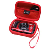 LTGEM Case Compatible with OM SYSTEM Tough TG-7 / Olympus Tough TG-6 Underwater Camera, Red