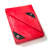 GUARD SHIELD Red Tarp 16x20 Feet Tarps High Visibility Outdoor Poly Cover Lightweight 6mil