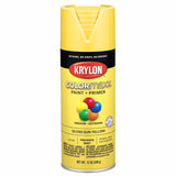 12 oz Krylon K05541007 Sun Yellow COLORmaxx Paint & Primer Spray Paint, Gloss