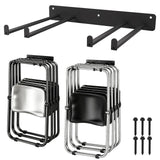 MARNNOU 2Pcs Folding Chair Storage Rack Wall Mount, Garage Tool Organizer