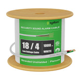 SYSTON 18/4 Fire Security Burglar Station Sound Alarm Control Cable Wire, Plenum-Rated CMP/CL3P Unshielded 100% Copper Stranded