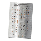 HEAVENGLOW Braille Alphabet Board Numbers Lightweight with Raised Dots for Adults Blind|Toys & Hobbies | Educational |Other Educ