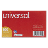 Universal Unruled Index Cards, 3 X 5, White, 100/pack