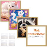Diamond Art Frame 12x12 Inch - Diamond Frames 30x30 cm Painting Suitable for 10x10inch Picture, Diamond Frame Magnetic Self-Adhe