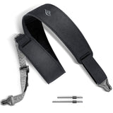enya Magnetic Strap for Guitar, Bass, and Ukulele - Quick Release, Single-Hand Adjustable, with Leathery Texture(MS1-Black)
