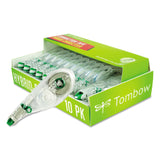 Tombow 68721 MONO Hybrid Correction Tape, 10Pack. Easy To Use Applicator for Instant Corrections