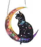 SKRYUIE Hanging Diamond Art Kits for Adults Cat, DIY Window Pendant Diamond Painting Kit Sun Catcher, Special Shaped Crystal Acr