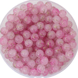 PAMIR TONG 8mm Pink Glass Beads for Jewerly Making 200pcs Pretty Round Loose Beads Spacer for Bracelet Making Accessories Neckla