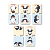 woopme Baby Penguin Magnetic Bookmark for Students Kids Book Lovers Readers Gift Magnetic Page Clips Folding 5 PCs