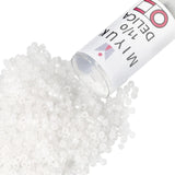 Miyuki Delica Seed Beads - Size 11/0 (1.6 mm), DB0220, White Opal, 7.2 g, Approx. 1440 Beads, Made in Japan