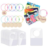 CollectHall Card Holder for Yoto Cards, 200 PCS Adhesive Tabs with 10 Removable Rings, 6 Blank Wood Labels, Portable Card Holder