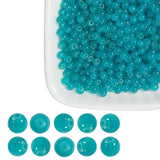 4mm Peacock Blue Glass Seed Beads Bulks for Jewelry Making - 2000pcs Round Space Smooth & Durable Beads for DIY Bracelets, Neckl