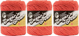 Bulk Buy: Lily Sugar n Cream Solids 100% Cotton Yarn (3Pack) (Tangerine #1699)