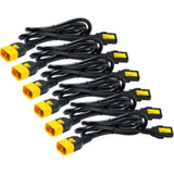 Power Cord Kit (6 Ea), Locking, C13 To C14, 0.6M