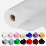 ICOSHOW Crystal Organza Fabric Tulle 11 Inch by 50 Yards Sheer Tulle Rolls for DIY Craft Wedding Party Baby Shower Decor Gift Wr