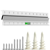 French Cleat Picture & Mirror Hanger - 12 90 lb - Built in Level - Heavy Duty Wall Mounting Bracket for Hanging Whiteboard, Head