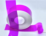 Transparent Vinyl Tape with Self-Adhesive. (3 inch x 25 ft, Purple)