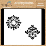 DeQuera Mandala Stencils for Canvas Painting Mandala Stencils for Craft Stencils for Kids Reusable DIY Stencils for Pai