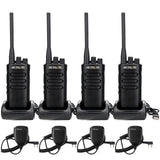 Retevis RB85 Long Range 2 Way Radio,Professional Walie Talkies with Shoulder Mic,Long Distance Two Way Radios Rechargeable,Noise
