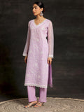 Libas Women'S Cotton Blend Kurta Set (272470R Purple Xs