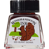 Winsor & Newton Drawing Ink, 14ml Bottle, Burnt Sienna