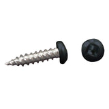 AP Products 012-PSQ500 BL 8 X 1- 1/2 Black Finish #8 Pan Head Screw, 1-1/2 / Pack of 500