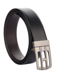 Zacharias MenS Pu Leather Reversible Belt (Pack Of 1) (A103001_Black/Brown)