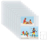 Better Office Products Photo Album Refill Sheets, 4 x 6 Inch Mixed Format, Heavyweight, Diamond Clear 3 Ring Photo Binder Page R