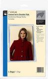 Dritz 1 Covered Set Pair, Black Shoulder Pads, 1Inch
