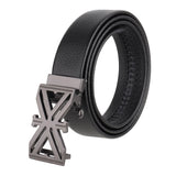 Zacharias MenS Faux Leather Belt With Autolock Buckle S112 (Black, 4Xl) (Pack Of 1)