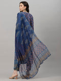 Gosriki Women'S Cotton Blend Straight Printed Kurta With Pant & Dupatta (Shank-Blue-Nw-Gs_Xxl_Blue_Xx-Large),Blue,2,B0CQHC45KQ