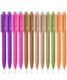 Mr. Pen- Retractable Gel Pens, 12Pack, Black Ink, Late Harvest Color Barrel Gel Pens Fine Point 0.5mm, Gel Ink Pens, Aesthetic P