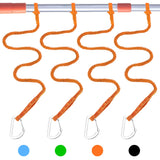NVAAV 1/2/4 Pack Kayak Paddle Board Tether Leash Stretchable Strap Lanyard Rope, 3.3-7 Feet with Carabiner for SUP Kayaking Boat