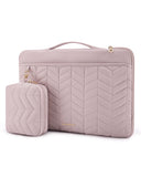 BAGSMART 13-14 inch Laptop Sleeve with Handle, Puffy Padded Case Accessories Bag, MacBook Fitted Air Pro 13.3 14 inch, Computer