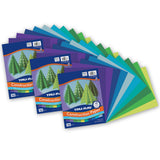 Tru-Ray Construction Paper, Cool Assorted, 9 x 12, 150 Sheets Per Pack, 3 Packs
