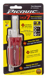 Picquic Dash 7 7 pc. Compact MultiBit Screwdriver 43/4 in.