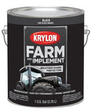 Krylon 1965 Farm & Implement Brush, Low Gloss, Black, 1 Gallon Architectural Paints