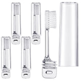 Patelai 4 Pieces Travel Toothbrush Set, Soft Bristle Mini Foldable Tooth Brush with Case, Individually Wrapped Small Portable Tr