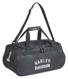 HarleyDavidson OffWhite #1 Logo Sports Duffel Bag w/Shoulder Strap Black