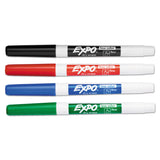 EXPO 86074 Low Odor Dry Erase Marker Fine Point Assorted 4/Set
