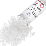 Miyuki Delica Seed Beads - Size 11/0 (1.6 mm), DB0851, Matte Crystal AB, 7.2 g, Approx. 1440 Beads, Made in Japan