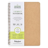 Scholar Paryavaran Notebook 70 GSM Natural Shade Paper | 300 Pages Wire Bound | EcoFriendly MultiSubject Notebook for School