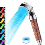 Vacto LED Handheld Shower Head Set with Filtration, Automatic 7-color Changing Shower Head Kit, Water Saving Showerheads with Fi