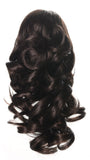 Onedor 12 Synthetic Fiber Natural Textured Curly Ponytail Clip In/On Hair Extension Hairpiece (6# - Chestnut Brown)