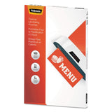 Thermal Laminating Pouches Menu 5Mil 100Pk Na